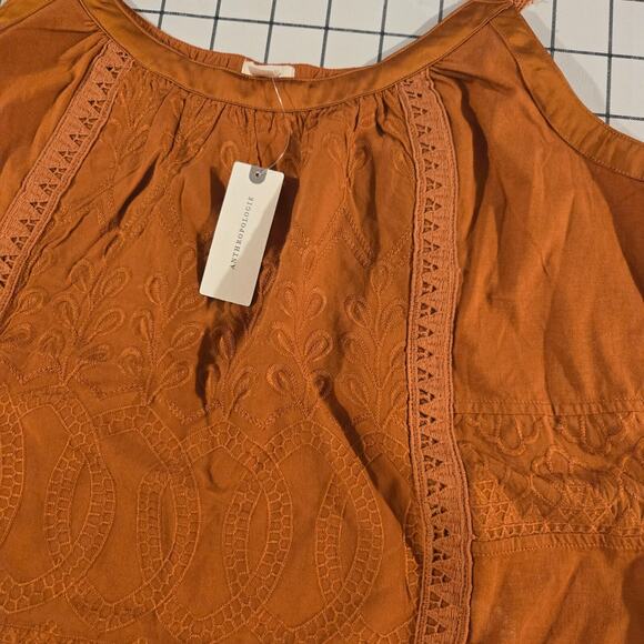 Anthropologie TINY Shirt Womens XL Tank Cami Halter Burnt Oramge NWT-pls‎ read - Picture 3 of 9